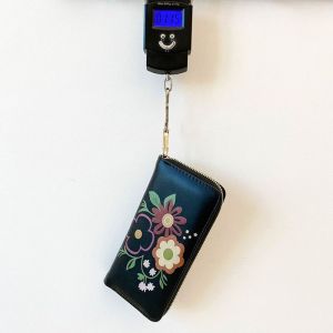 MOUSSON กระเป๋าสตางค์หนัง PU ลายดอกไม้ ดีไซน์หรูหราสำหรับใช้งานทุกวัน