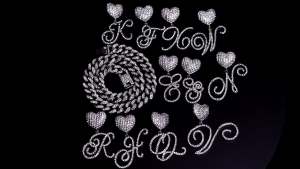 Cursive Silver Initial Pendant Necklaces Alphabet Pendant Miami Cuban Link Chain Necklace for women Hip Hop Iced Out Letter Chain with Pendant Jewelry …