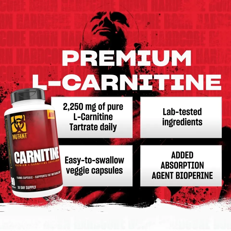 mutant l carnitine L- 750 mg 90 Capsules Mutant adds a liquid carnitine