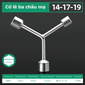 Cờ lê cờ lê ba lưỡi cờ lê hình tam giác 7 kích cỡ để lựa chọn BIGBA