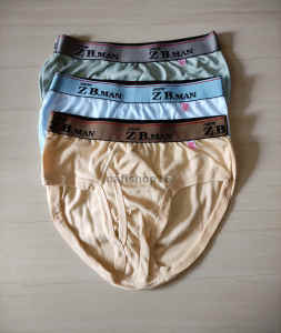 3Pcs Celana Dalam ZB MAN Pria Dewasa Karet Boxer Nafishop16