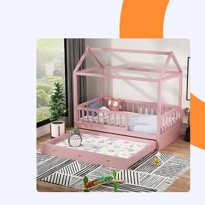 Mid-Century R Crib wooden Children Beds