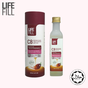 LifeFill C8 Tocotrienols | 3x more ketones | Shield for youthful looking skin | Fat burning fuel | Suitable for Keto Diet | Free Shipping I