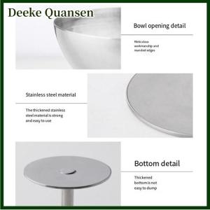 Deeke 2023 New thép không gỉ Cốc Cốc Cốc kem tráng miệng salad bát trái cây tấm Snack Món ăn KTV thanh Nguồn cung cấp