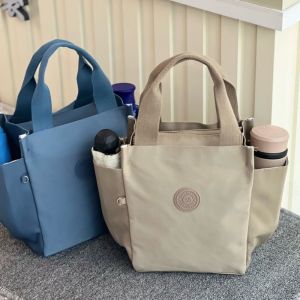 COOLSOO Insulated Insulated Lunch Bag with Two Pockets Leakproof Cooler Lunch Bag Durable Large Capacity Tote Bag School Work Picnic