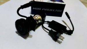 Lampu Utama Mobil Projie H4 Led 2 Lensa Vinyx V9