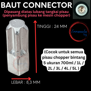 Sparepart Mata Pisau Tangkai Skrup Chopper Blender Blade Bintang 5 Spare Part (1 Liter)