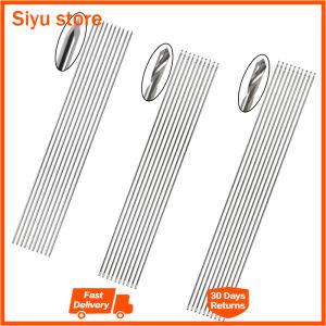 GREATLH Orthopedic Instrument Medical Suture Wire Needle 2.4mm Diameter Kirscnher Needle with Hole Stainless Steel 10pcs