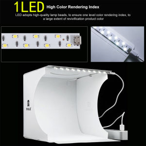 LED Mini Folding Lightbox Photography Photo Studio Softbox Photo Background Light box Light Soft Box for DSLR Camera