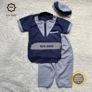Pakaian Muslim Anak Laki-Laki Stelan Koko Kurta Anak Usia 1 - 10 Tahun New Arrival