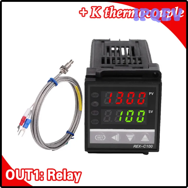 IPQEV Dual Digital RKC PID Temperature Controller REX-C100 with Sensor ...