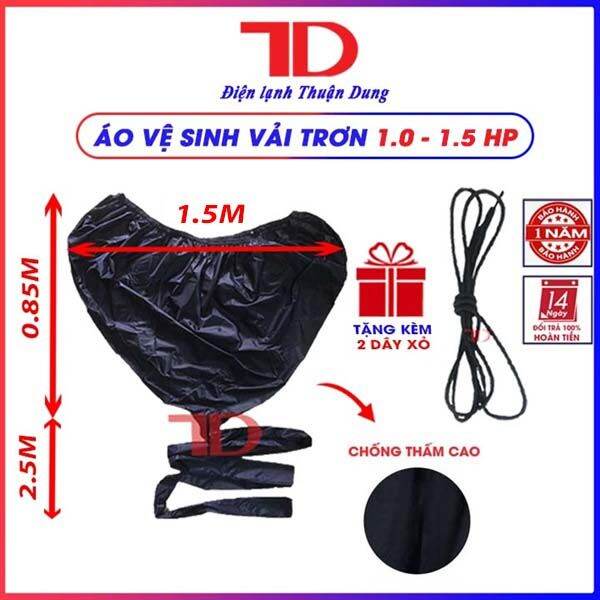 Áo vệ sinh máy lạnh TD01, túi vệ sinh máy lạnh tại nhà TẶNG KÈM DÂY XỎ, Điện Lạnh Thuận Dung