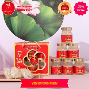 Lốc 6 Hũ Yến Sào Chưng Đường Phèn Nhân Việt 30% Yến Hũ 70ml