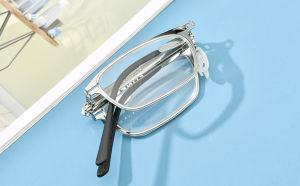 FONEX Kính đọc sách gấp cho nam giới và nữ có thể gập lại Reader diopter Kính mắt readrers screwless kính phân loại Ống Kính Điện lh012 + 1.0 1.5 2.0 3.0 2.5 3.5 100 150 200 250 300 350