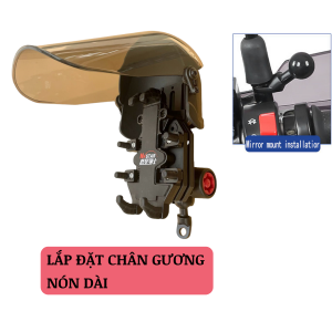 Giá đỡ điện thoại NSTAR hợp kim nhôm đầy đủ phụ kiện khóa giảm chấn nón che nắng!
