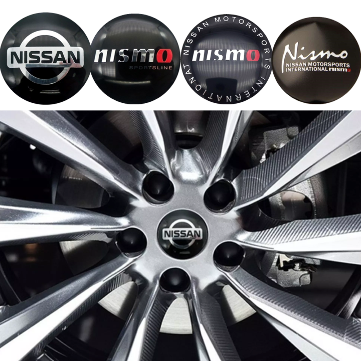4Pcs/Set 56mm Nissan Nismo Car Hub Stickers Car Tire Cap Sticker Wheel ...