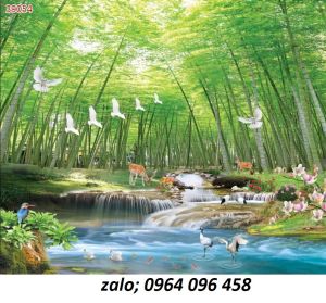 Tranh gạch men 3d phong cảnh đồng quê - 899VB