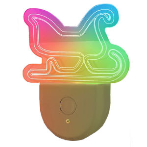 [Free Shipping] Acrylic Dimmable Color-Changing Animal Pattern Ambient Night Light Socket Night Lamp