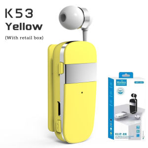 DISOUR Original K55 Earphone Bluetooth 5.2 With Wire Wireless Clip Headphone Call Remind Vibration Business Headset Handsfree Earbuds K52 K53 Earphone