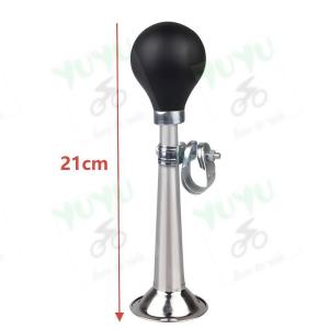 Potpot Classical Bicycle Metal Gas Horn Vintage Metal Bell Classic Snail Shape Air Horn for Bicycles