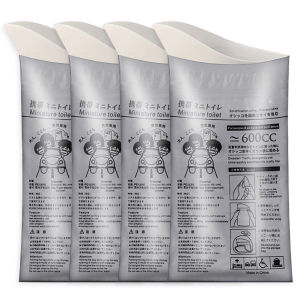 4Pcs Cắm Trại Pee Túi Dùng Một Lần Đi tiểu Túi Xách Tay 600Ml Cho Bé Phụ Nữ Người Đàn Ông