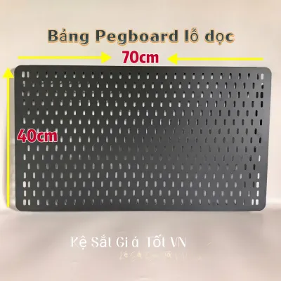 Bảng Pegboard Lỗ Dọc gắn tường treo phụ kiện sơn tĩnh điện cao cấp