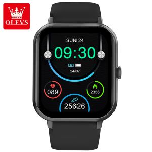 OLEVS Smart Watch Original Heart Rate Blood Pressure Monitor Bluetooth Call Waterproof Custom Wallpaper Comfortable Wearing Android ios