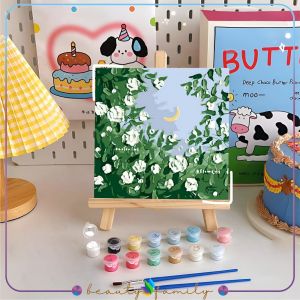 BF-A110 Paint By Number Kit 20x20cm Kanvas Siap Lukis DIY Canvas Acrylic Aesthetic Digital Painting