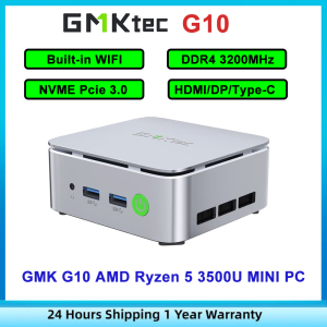 GMKtec G10 ADM Ryzen 5 3500U DDR4 3200Mhz NVME  Pcie 3.0 MINI PC Portable Mini PC