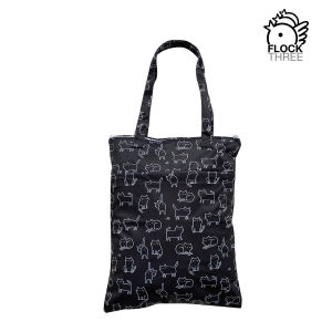 FLOCK THREE Wet Dry Bag Waterproof Tote Reusable Wet Clothes Baby Diapers Stroller Swimsuit Travel Shopping Camp