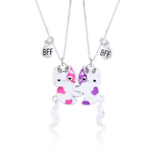 RERAT Alloy Best Friend ic Necklace Electroplate Cartoon Animals Necklace Cute Necklace Combination Cartoon Pendant Necklace Best Friend
