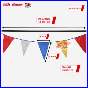 BENDERA SEGITIGA ( 4 METER )