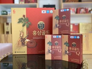 Nước tinh chất hồng sâm nhung hươu linh chi Q hộp 30 gói