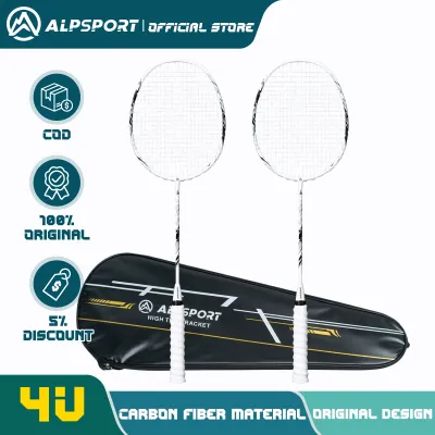Vợt Cầu Lông ALPSPORT SS 4U - Khung Carbon Nguyên Khối 82g/Độ Căng 24lbs Chuẩn Pro/Tấn Công Đỉnh Cho Người Mới