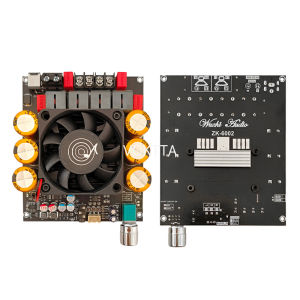 DC 18-50V ZK-6002 Pure Post Amplifier Board 2.0 Stereo With High And Low Frequency Modulation 600W+600W Amplifier Chip TPA3255