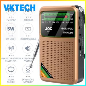 [Vktech] Portable Mini FM AM SW Radio with Full Band Reception Compact Design for Seniors and Home Use