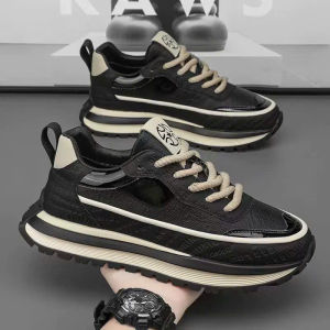 Giày Thể Thao Nam AC255 Viền Dập Vân Kiểu Dáng Thời Trang Tăng Chiều Cao