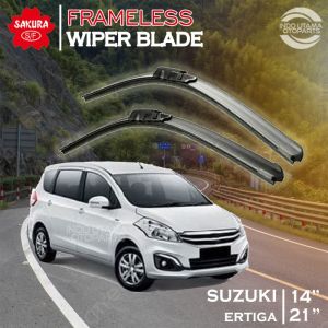 Wiper Frameless Suzuki Ertiga Karet Kaca Mobil SAKURA