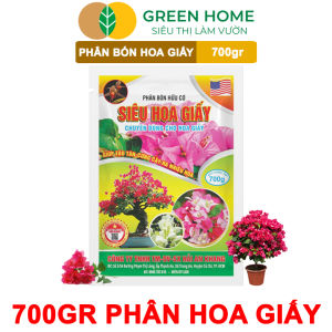 Mua 5 tặng 1 - Phân Bón Hoa Giấy GreenHome Bao 700gr Hữu Cơ Giúp Thân Cứng Cáp Tạo Tán Ra Bông Nhiều Lâu Tàn