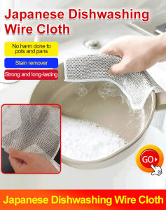 10/20PCS Stainless Steel Cleaning Cloth Double-Layer Hollow Non-Stick Oil Rag Kitchen Magic Dishwashing Towel Sink Pots Dishes Cleaning Cloth Non-Scratch Wire Dishcloth
