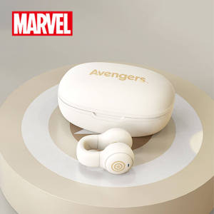 Marvel BTMV19 ที่หนีบหู ชุดหูฟังบลูทูธ บลูทูธ 5.3HIFI คุณภาพเสียง ไม่มีการโทรในหู วิ่ง กีฬา ชุดหูฟังการนำกระดูกไร้สาย หูแขวน ไอรอนแมน กัปตันอเมริกา