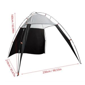 Hewolf Compact UV-Proof Beach Shelter Tent | Lightweight Waterproof Camping Sunshade Awning | 2-3 Person Outdoor Canopy for Fishing & Hiking