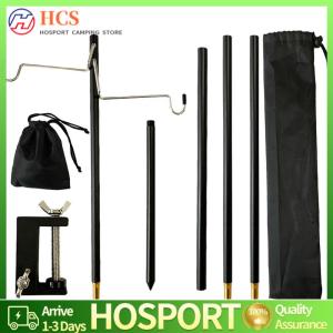 【HCS】Camping Lantern Stand Aluminum Alloy Lantern Stand Pole Lantern Holder for Camping Fishing Picnic BBQ Outdoor Activities