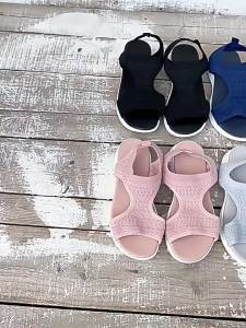Spring And Summer Fashionable Soft Breathable Flat Sandals Casual Plus Size Beach New WomenS Shoes