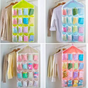 30 Grids Underwear sock shorts bras panties Closet Storage hanging bag pouch organizer