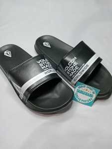 sandal selop V0LC0M World Wide Pria Wanita Free Paperbag / Sandal Santai / Sandal Distro Terbaru