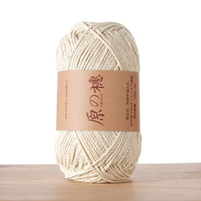 2mm Hollow Cotton Yarn Cotton+Polyester Thread Benang Kait Beg DIY Hand Knitting/Crochet Bag Hat Coasters 空心棉线