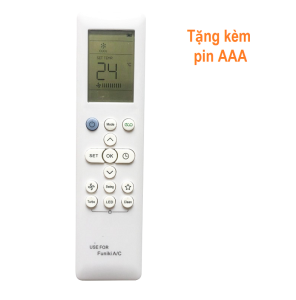 Remote Dùng Cho Máy Lạnh FUNIKI Điều Khiển Điều Hòa Không Khí Kèm Pin AAA