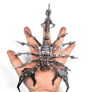 3D Metal Puzzle Scorpion for Adults DIY 3D Metal Model Kits to Build with Tool 3D Desktop Model Kits Building Toys for Adults/Teens