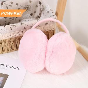 【PCWFKef】 Xách tay gấp mùa đông ấm áp earmuffs thời trang màu rắn earflap ngoài trời lạnh bảo vệ mềm sang trọng Tai ấm hơn
